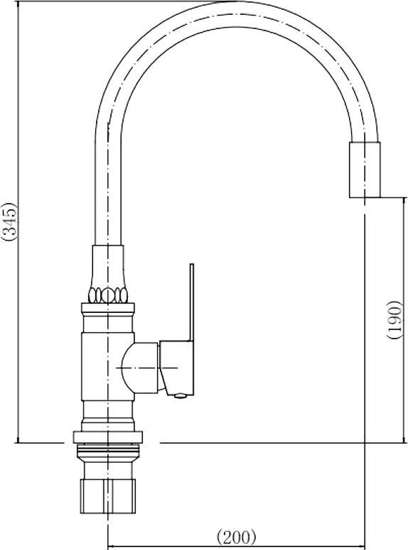 Смеситель для кухни Fashun A54401-10 сатин, красный