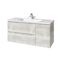 Тумба под раковину без столешницы Caprigo Forte 120 R подвесная, белый клен