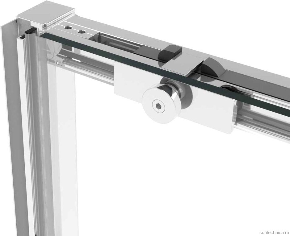 Душевая дверь в нишу Vincea Slim Soft VDS-1SS100CL 100 см, профиль хром, стекло прозрачное
