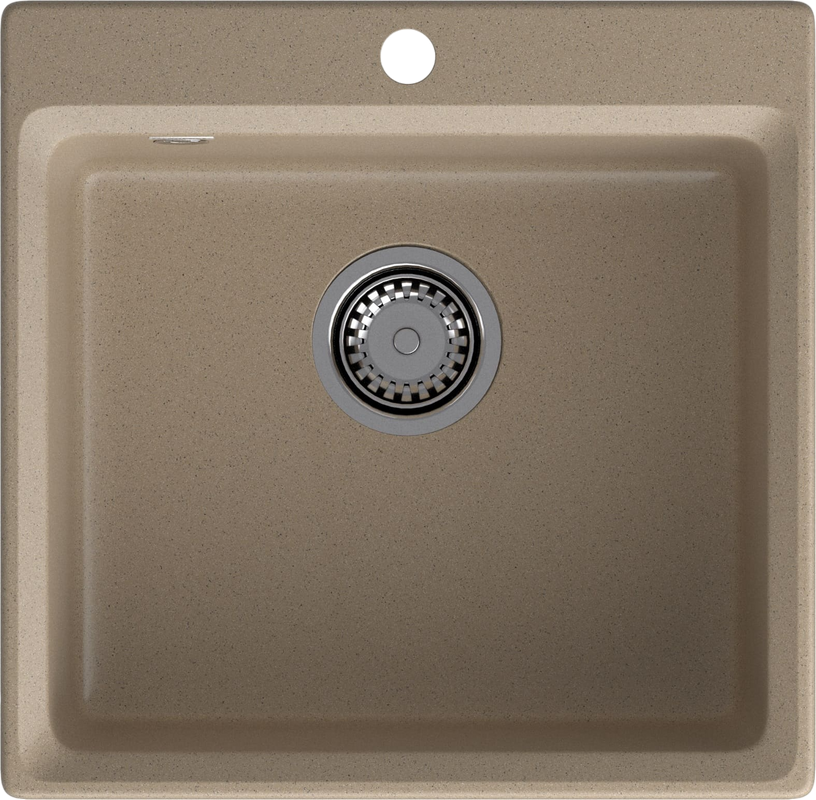 Комплект Мойка GranFest Level LV-510 песочная + Смеситель MEGA Ege MG-PL10 хром