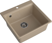 Комплект Мойка GranFest Level LV-510 песочная + Смеситель MEGA Ege MG-PL10 хром