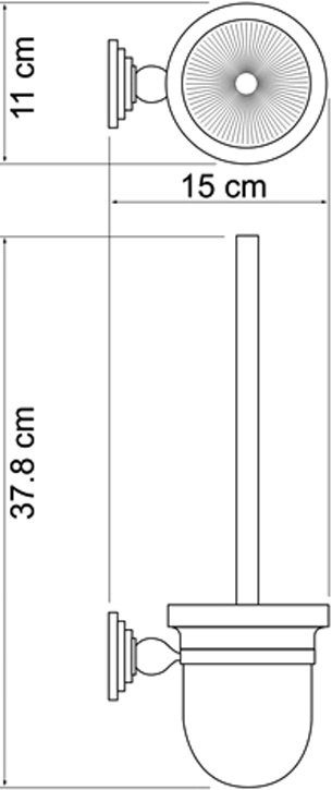 Набор Держатель Wasserkraft Ammer K-7059 + Ершик K-7027
