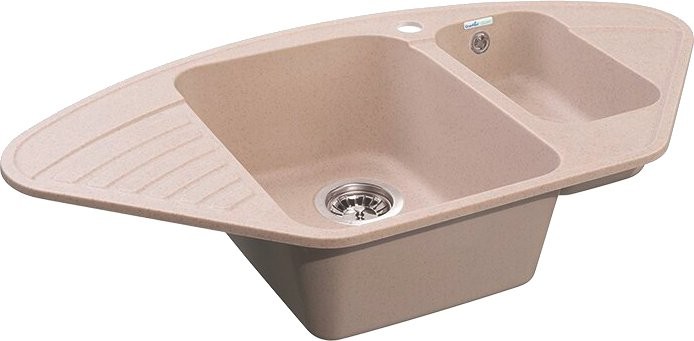 Комплект Мойка GranFest Quarz Z 14 песок + Смеситель MEGA Ege MG-PL10 хром