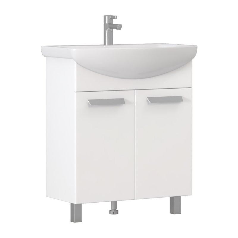 Тумба под раковину без столешницы Vigo Hoska 70 2 дверцы, белая