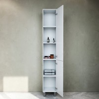 Шкаф-пенал для ванной AM.PM Gem R белый глянец, напольный