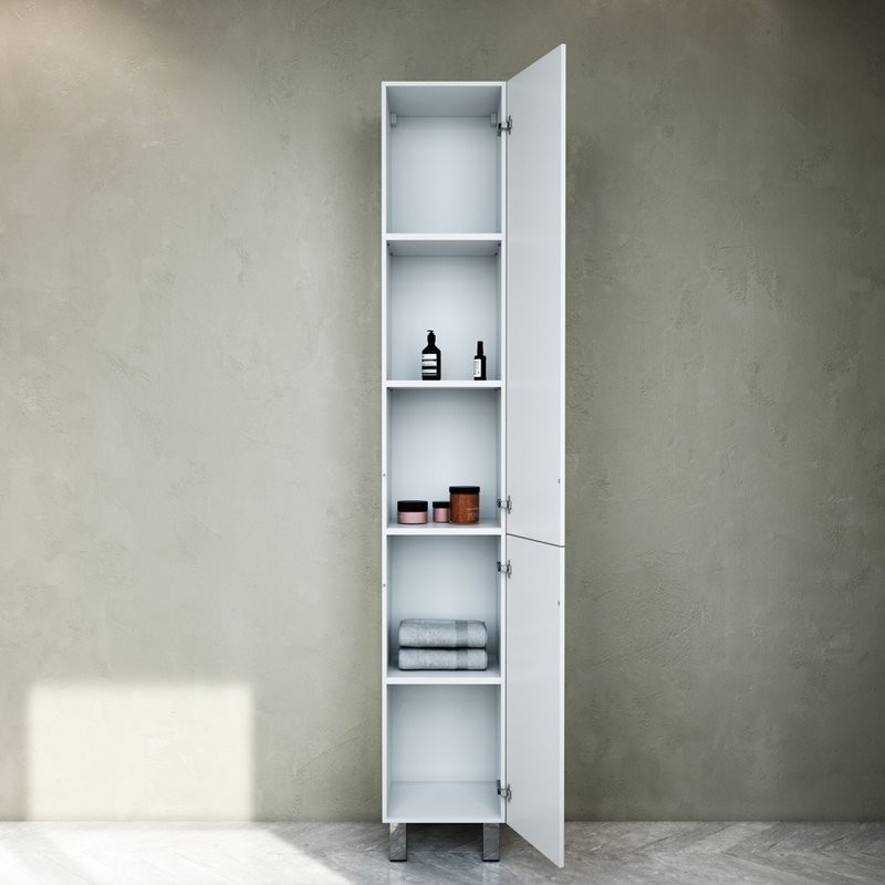 Шкаф-пенал для ванной AM.PM Gem R белый глянец, напольный