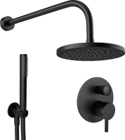 Душевой комплект Ideal Standard черный, С ВНУТРЕННЕЙ ЧАСТЬЮ