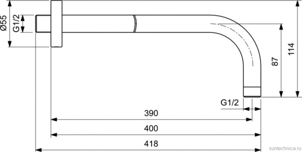 Душевой комплект Ideal Standard черный, С ВНУТРЕННЕЙ ЧАСТЬЮ
