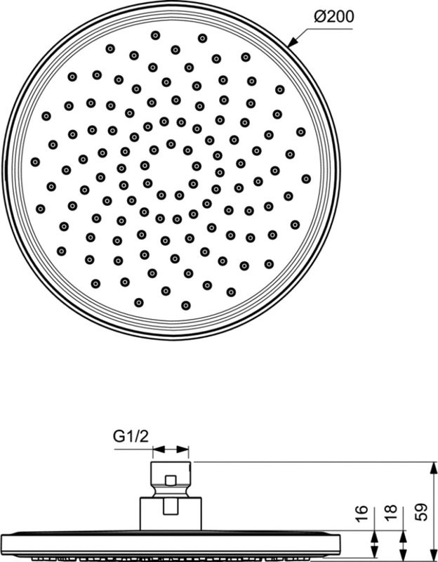 Душевой комплект Ideal Standard черный, С ВНУТРЕННЕЙ ЧАСТЬЮ