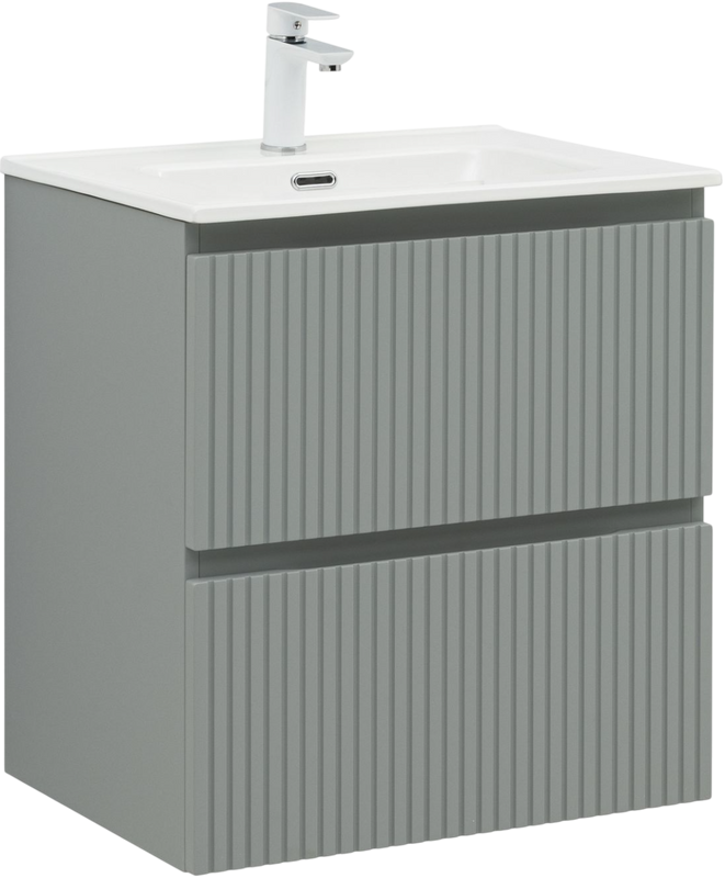 Тумба под раковину без столешницы Aquanet Джейн (Flat) 60 мисти грин