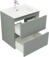 Тумба под раковину без столешницы Aquanet Джейн (Flat) 60 мисти грин
