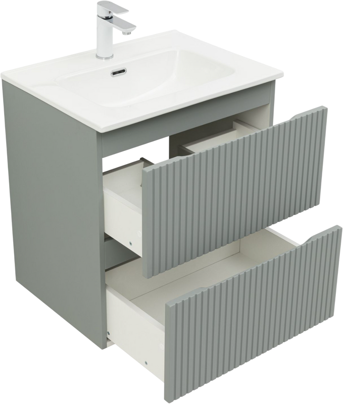 Тумба под раковину без столешницы Aquanet Джейн (Flat) 60 мисти грин
