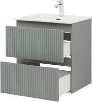 Тумба под раковину без столешницы Aquanet Джейн (Flat) 60 мисти грин