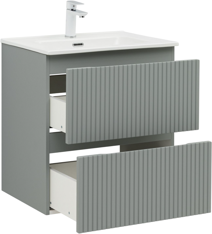 Тумба под раковину без столешницы Aquanet Джейн (Flat) 60 мисти грин