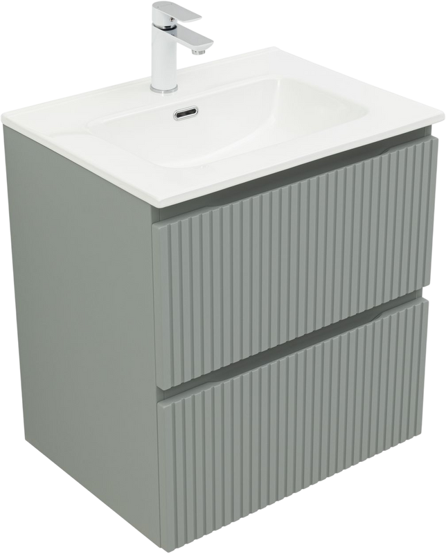 Тумба под раковину без столешницы Aquanet Джейн (Flat) 60 мисти грин