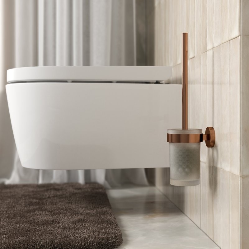 Ершик для унитаза Wasserkraft Asphe 77727 розовое золото