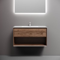 Тумба под раковину Sancos подвесная Marmi 1.0 90 Дуб Чарльстон MR1.090ECH