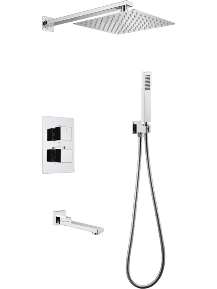 Душевой комплект Abber Daheim AF8250 С ВНУТРЕННЕЙ ЧАСТЬЮ, хром
