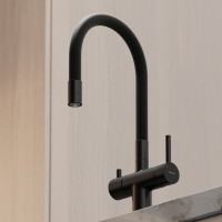 Смеситель для кухни Sancos Lucia SC4004MB с гибким изливом, матовый черный
