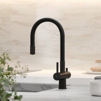 Смеситель для кухни Sancos Lucia SC4004MB с гибким изливом, матовый черный