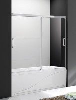 Шторка на ванну Cezares Tandem Soft VF 2 170/145 C Cr IV стекло прозрачное