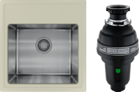 Комплект Мойка Florentina Комби 480 грей + Измельчитель Bone Crusher BC 1000-AS