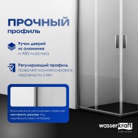 Душевой уголок Wasserkraft Lippe 45S02