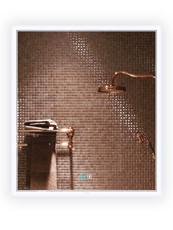 Зеркало Alavann Emma 70x80 с подсветкой, с антизапотеванием