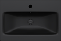 Мебель для ванной комнаты AM.PM Gem 60 черная матовая, подвесная, с 2 ящиками