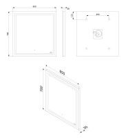 Мебель для ванной комнаты AM.PM Gem 60 черная матовая, подвесная, с 2 ящиками