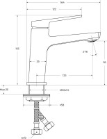 Смеситель BelBagno Ardente LVM-CRM-W0 хром
