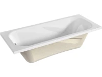 Акриловая ванна 1MarKa Classic 170x70 см, пристенная, белая, с каркасом