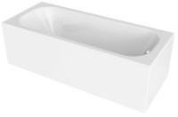 Акриловая ванна 1MarKa Classic 170x70 см, пристенная, белая, с каркасом