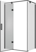 Душевой уголок Bravat Blackline 120х80х195, L