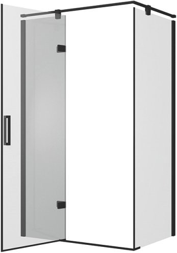 Душевой уголок Bravat Blackline 120х80х195, L