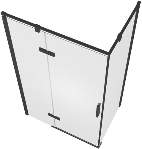 Душевой уголок Bravat Blackline 120х80х195, L