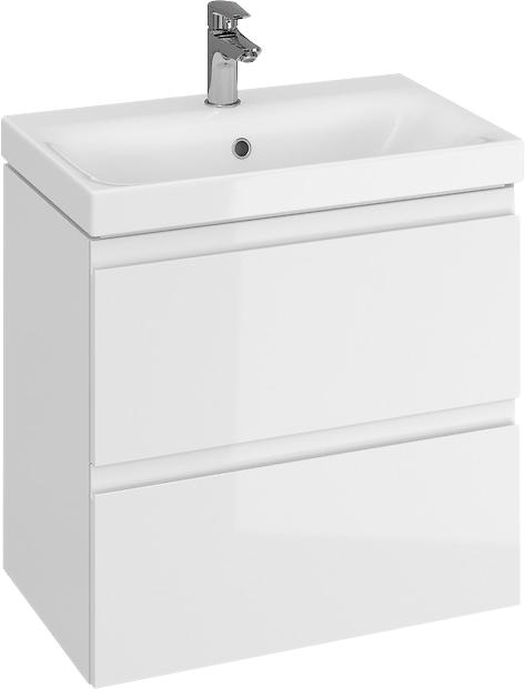 Тумба с раковиной Cersanit Moduo slim 60 белая