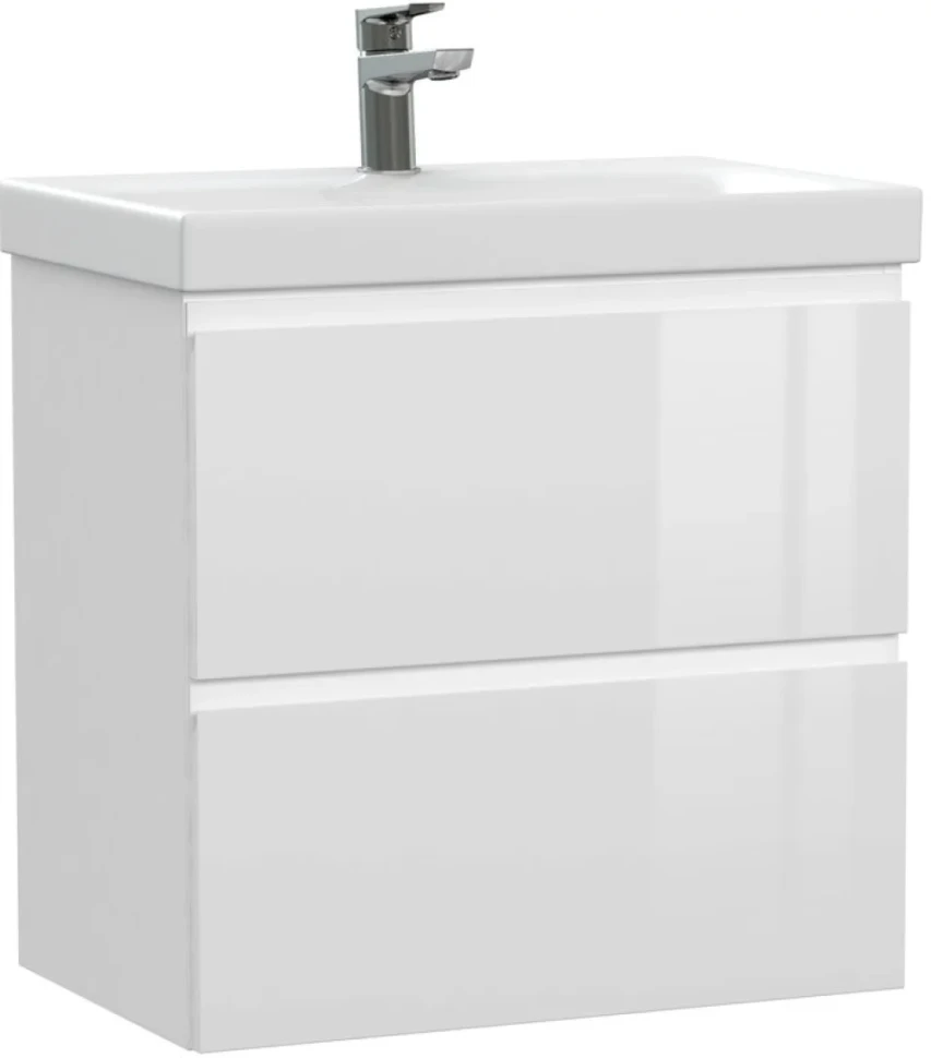 Тумба с раковиной Cersanit Moduo slim 60 белая