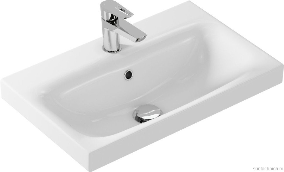 Тумба с раковиной Cersanit Moduo slim 60 белая