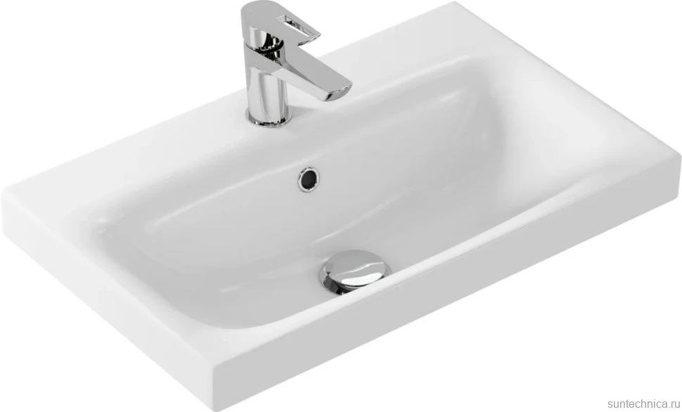 Тумба с раковиной Cersanit Moduo slim 60 белая