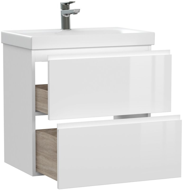 Тумба с раковиной Cersanit Moduo slim 60 белая