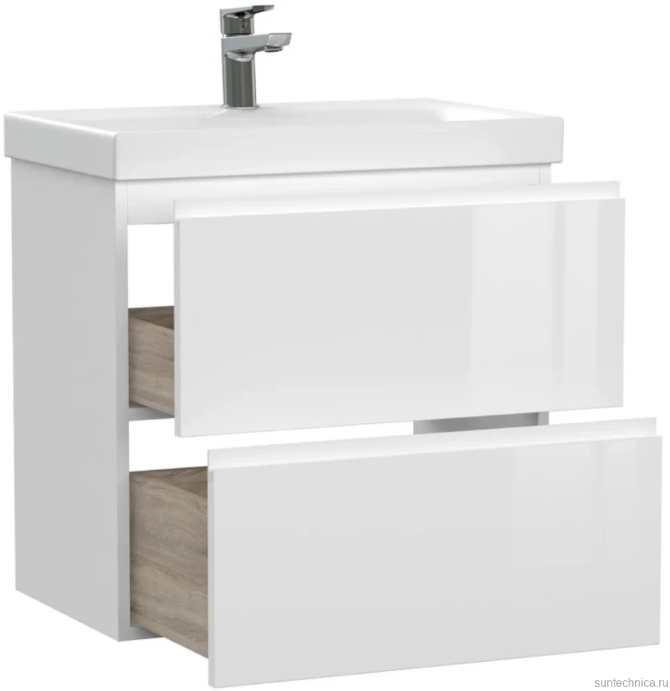Тумба с раковиной Cersanit Moduo slim 60 белая