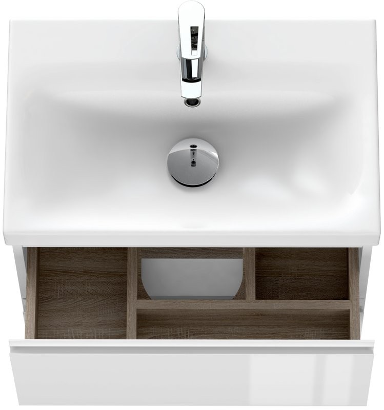 Тумба с раковиной Cersanit Moduo slim 60 белая