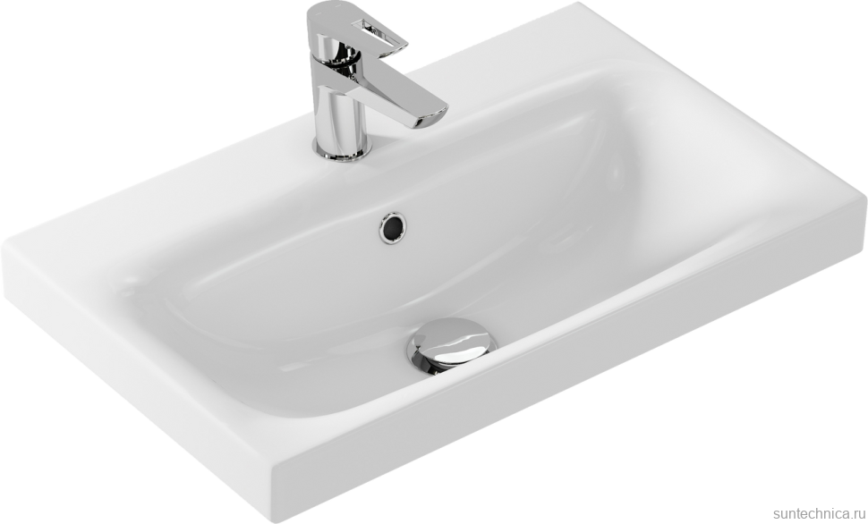 Тумба с раковиной Cersanit Moduo slim 60 белая