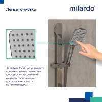 Душевая лейка Milardo Ideal Spa ILS1FCSM18 глянцевый хром