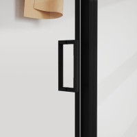 Душевой уголок Vincea City VSR-5CT9012CLB 120х90 см, профиль черный, стекло прозрачное