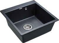 Комплект Мойка Paulmark Kante 50 PM105152-BLM черный металлик + Смеситель Grohe Euroeco