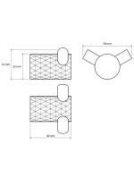 Крючок Bemeta Copra 176106030 матовая медь, на шурупах