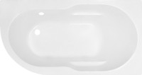 Акриловая ванна Royal Bath Azur RB 614201 R 150x80 см, угловая, правая, пристенная, белая, асимметричная, с каркасом