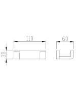 Крючок Abber Westen AA1750SP сатин, на шурупах Крючок Abber Westen AA1750SP сатин, на шурупах
